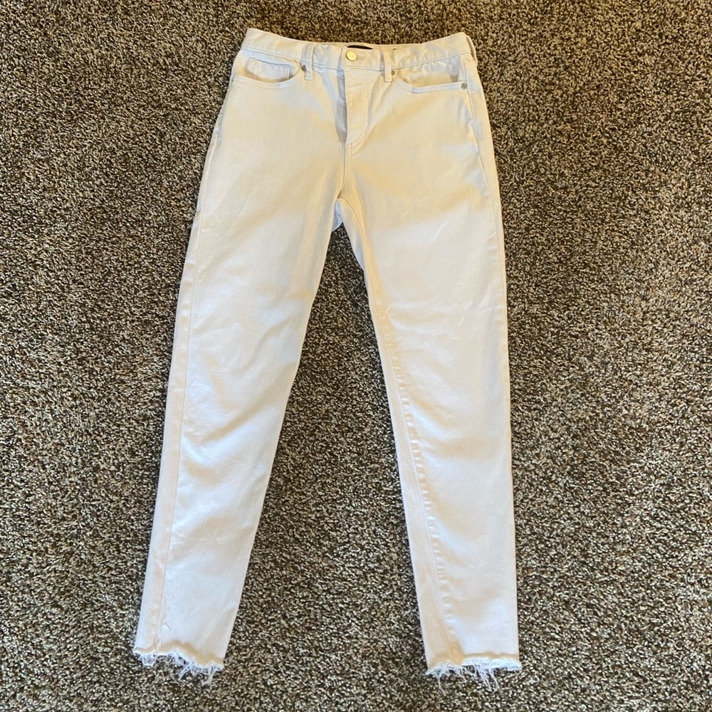 Banana republic mid rise white skinny jean